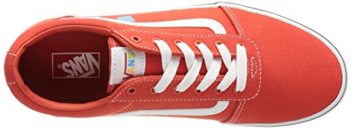 Vans Vans Men's Low-top Trainers Sneaker, Arcade Games Electric Orange White, 4 us