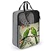 Couple Parrots Olive Shoe Bags for Travel Water-Resistant Shoes Pouch with Handle Fashion Shoe Organizer with Zipper Closure Portable Sneaker Carrier for Men & Women Daily Use