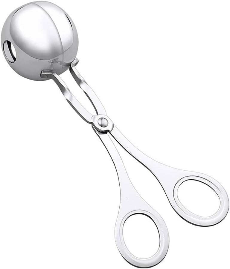Creative 304 Stainless Steel Meatball Pastry Dumpling Maker Ice Cream Clip Dough Scoop Kitchen Gadget Gadgets (Size : S 166.53.5cm)