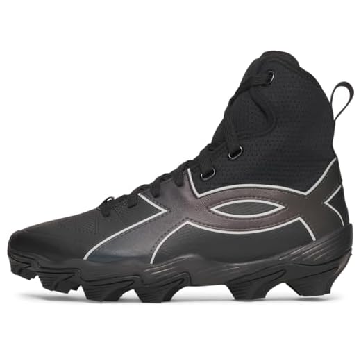 Under Armour Men's Highlight RM Football Cleats, 001 Black, 6.5