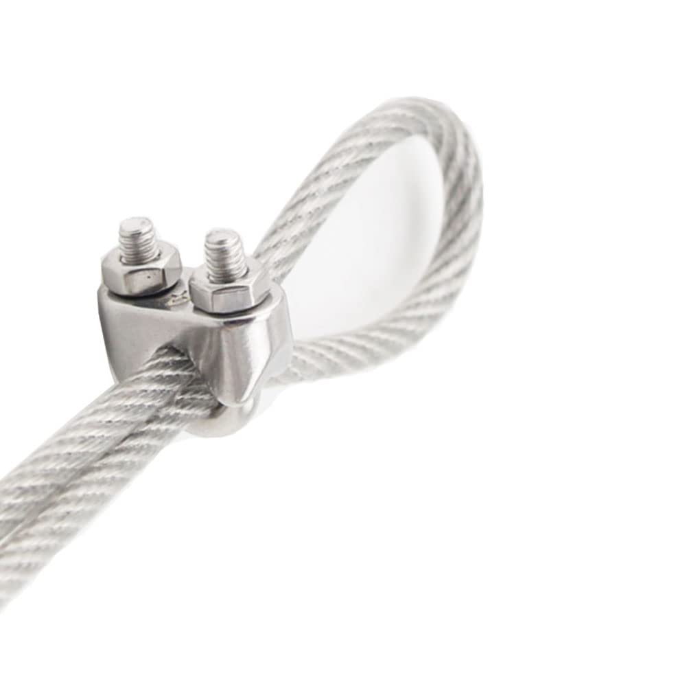 20 Serre-câbles Inox M5 Pour Câble 5mm | Boulons U En Acier Inoxydable 304 - Fixation Solide Et Antirouille