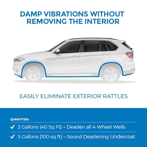 Second Skin Audio Spectrum Liquid Sound Deadening Spray and Paint - Water Based Viscoelastic Vibration Damper for Automotive Insulation (1 Gallon) - Thumbnail 3
