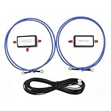 Contenu de l'emballage complet : comprend tout ce dont vous avez besoin pour un fonctionnement efficace : 1 équilibreur de type T, 1 onduleur, 2 câbles coaxiaux RG402 de 1 mètre et 1 chargeur de câble coaxial RG174 de 6 mètres.