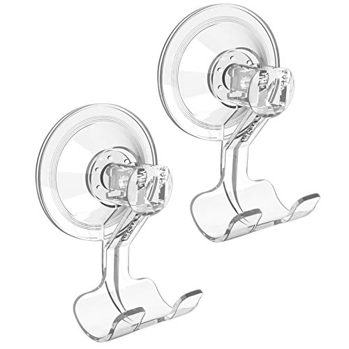 VIS'V Suction Cup Razor Holder, Shower Suction Razor Hooks for His and Hers, Removable and Reusable...
