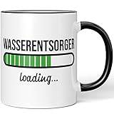 JUNIWORDS Tasse, Wasserentsorger loading, Schwarz (6222017)