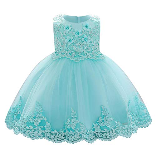 Baby Mädchen 1. Geburtstag Partykleid Blumenmädchen Hochzeit Brautjungfer...