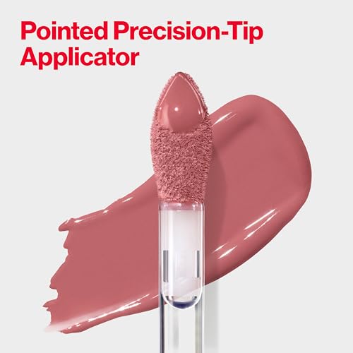 Image of REVLON ColorStay Satin Ink Crown Jewels Liquid Lipstick, Longlasting & Waterproof Lipcolor, Moisturizing Creamy Formula Infused with Black Currant Seed Oil, 037 Majestic Rose, 0.17 fl oz.