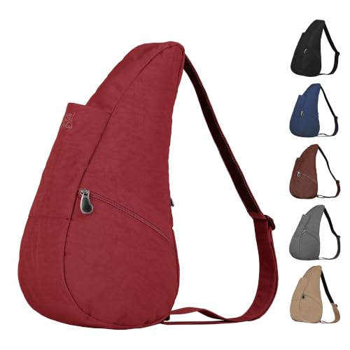 Image of AmeriBag Healthy Back Bag 17 inch Nylon Crossbody Sling | Organized Ergonomic Shoulder Bag for Everyday Use, Travel & Walking Comfort
