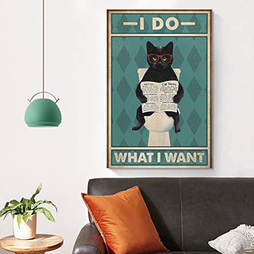Kjhg Vintage Poster Rbwblack Toilet Poster Decorative Painting Canvas Wall Art Living Room Posters Bedroom Painting 08X12Inch(20X30Cm) #TOP3