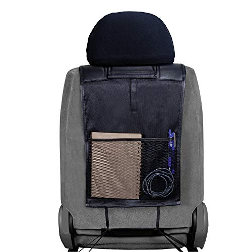 Plasticolor 008627R01 Compatible with Dodge // Deluxe Seat Cover Embrodired Logo High Contrast Stitching Premium 3 Piece Sideless Car Truck or SUV Seatcover with Cargo Pocket, Black