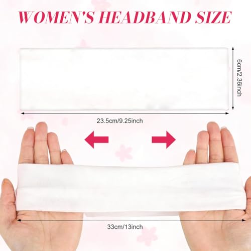 Image of MAYCREATE 6Pcs Hair Bands for Women Floral Stripe Headbands Bandanas for Women Fashion Stretchy Soft Cherry Hair Band Hairband for Woman Teen Girls Daily Outfit Gatherings Yoga & Skincare