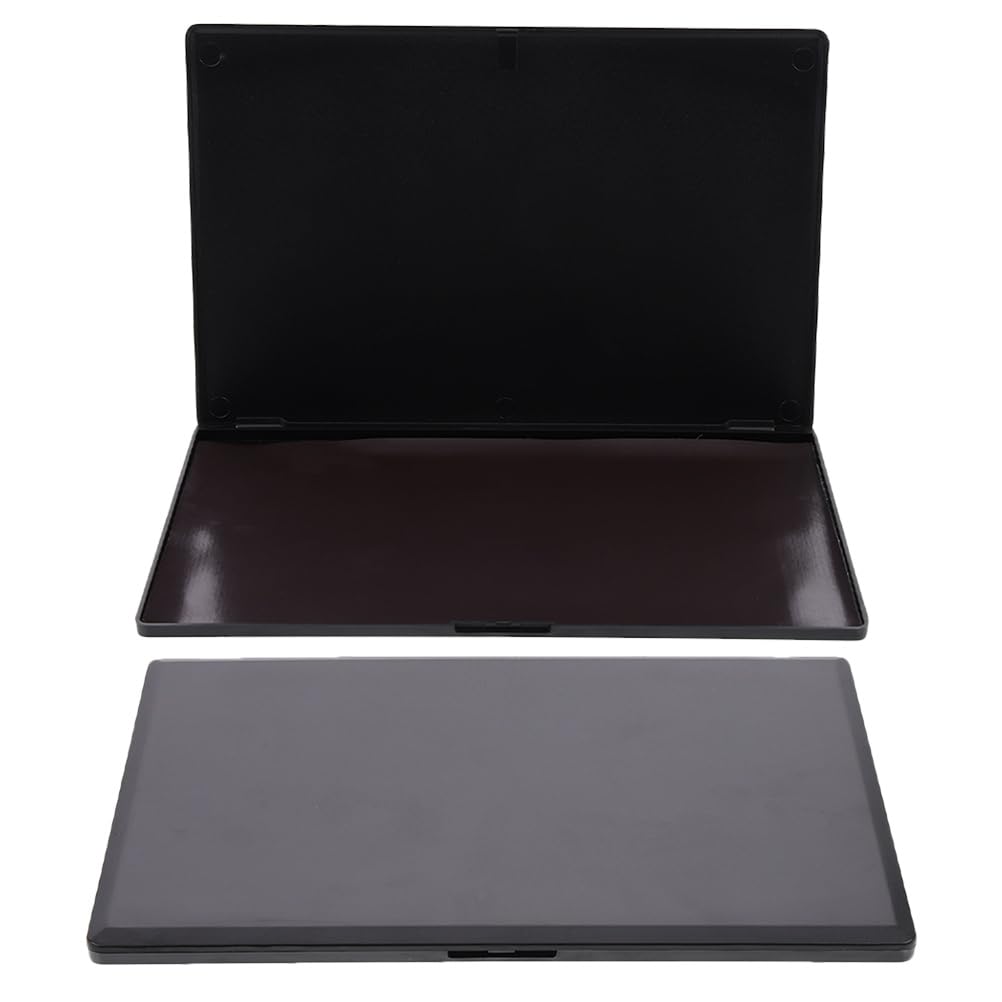 TIDTALEO 2 Pezzi Palette Magnetiche Vuote per Ombretti, Vassoio in ABS Nero, Resistente all'Usura, Portatile, per Make-up Fai da Te e Viaggio