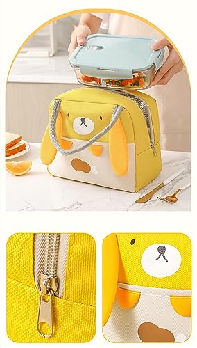 WUWYOUWL Lunch Bag,Cute Carton Insulated Lunch Box,Reusable Lunch Cooler Bags,Waterproof Lunchbag - Image 3