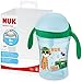 NUK Motion Cup |Tazza per bambini antigoccia con cannuccia | 8+ mesi | Per bere da qualsiasi angolazione | Coperchio che scorre | Senze BPA | 230 ml | Verde