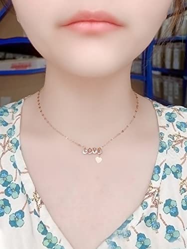 Image of Yellow Chimes Necklace for Women and Girls Love Pendant for Women | Valentines Special Love Heart Chain Pendant | Birthday Gift for Women Anniversary Gift for Wife Valentine Gift for Girls