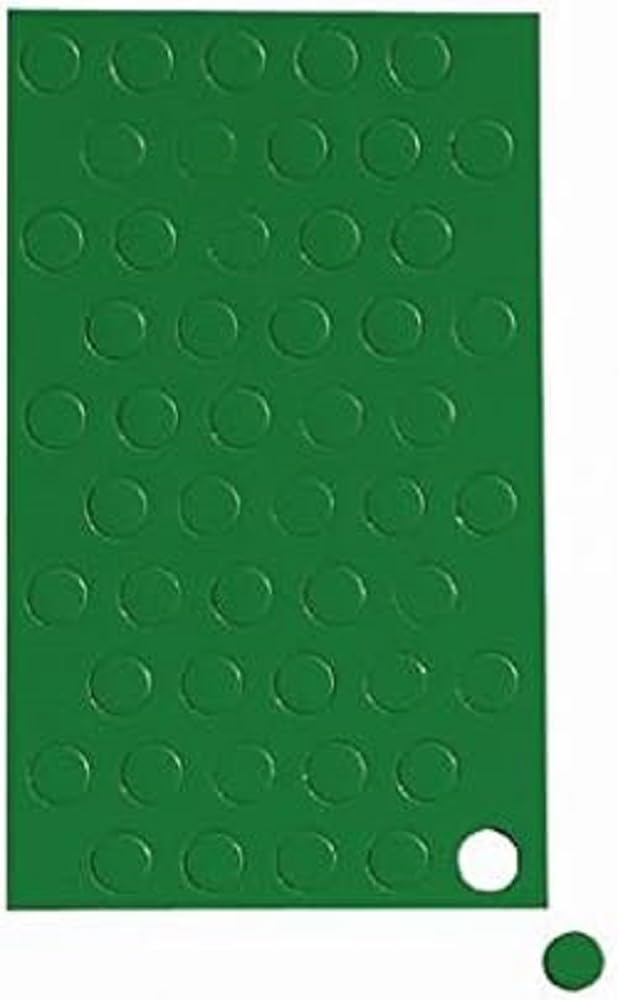 MAUL Magnetic Symbols Circle Pack of 50 | Small Magnets for Planners, Calendars and Whiteboards | Magnet 10 mm for Office, Kitchen and Workshop | Versatile and Flexible | Green