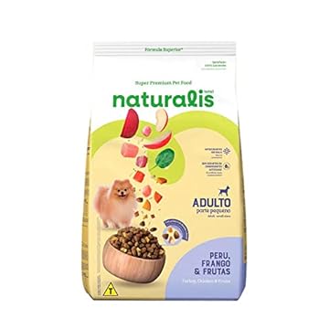 Naturalis Cães Raças Pequenas Frango, Peru e Frutas 10.1Kg