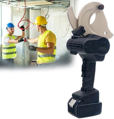 Electric Ratchet Wire Cutters - Compact 50/65/75mm Lithium Pliers for Aluminum & Copper - Heavy-Duty Gear Type Scissors, Ideal Wire Cutting Tool