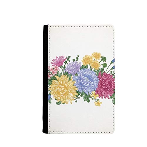 Porte-carte Chrysanthemum Verdure pour protéger passeport froissé