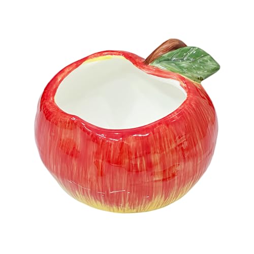 Sizikato Cute Apple Shape Porcelain Paper Clip Holder