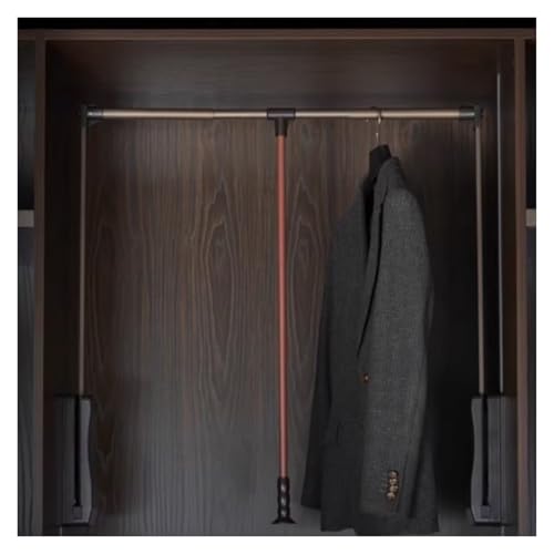 Tringle de penderie rabattable télescopique de 92 à 125 cm pour armoire dressing