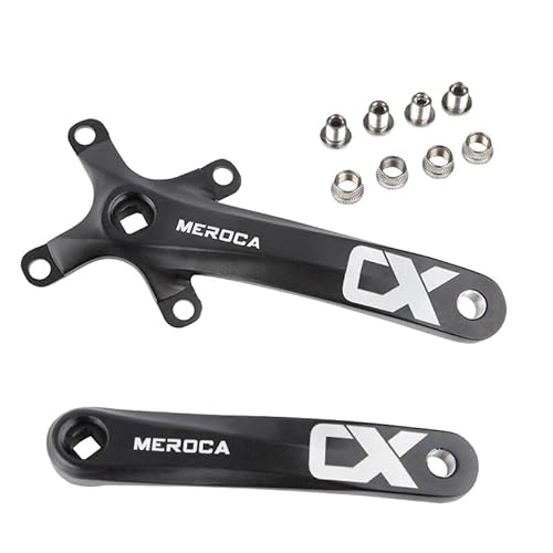 AHKALVTE 170mm Fahrrad Kurbelgarnitur 1fach Vierkant Loch Aluminiumlegierung Fahrrad Kurbel mit 32T 34T 36T 38T 42T 104 BCD Kettenblatt für MTB Mountainbike (Kurbelarm) AHKALVTE 170mm Fahrrad Kurbelgarnitur 1fach Vierkant Loch Aluminiumlegierung Fahrrad Kurbel mit 32T 34T 36T 38T 42T 104 BCD Kettenblatt für MTB Mountainbike (Kurbelarm)