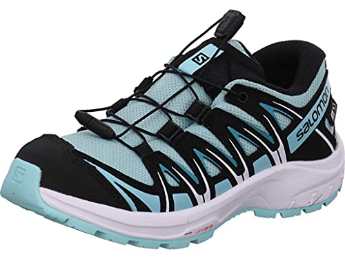 Salomon XA Pro 3D Climasalomon Waterproof (impermeable) Kids unisex niños Zapatos de trail running, Azul (Pastel Turquoise/Black/Tanager Turquoise), 26 EU