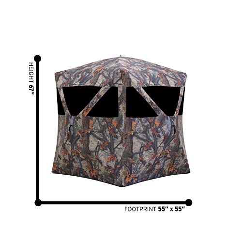 Barronett Blinds PR200BT Prowler 200 Ultra-Light Pop-Up Portable Hunting Blind, Woodland Camo