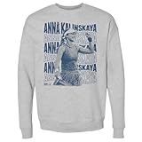 500 LEVEL Anna Kalinskaya Psychedelic Name Crewneck Sweatshirt (Heather Gray, Small)