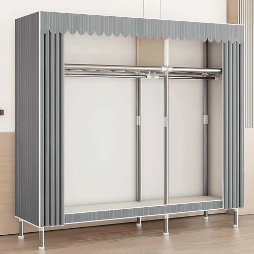 Armario multifuncional de lona con estantes modulares de gran capacidad