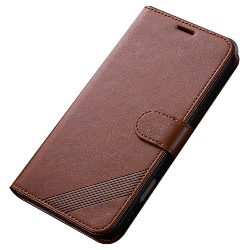 Housse en cuir Honor Magic 8 marron au design vintage élégant