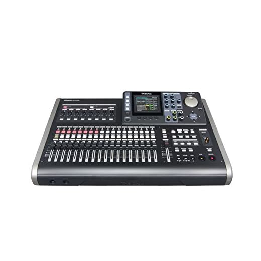 Tascam DP-24SD 24-Track Digital Portastudio Multi-Track Audio Recorder , 8 XLR Inputs, Effects, Mastering, Color Screen