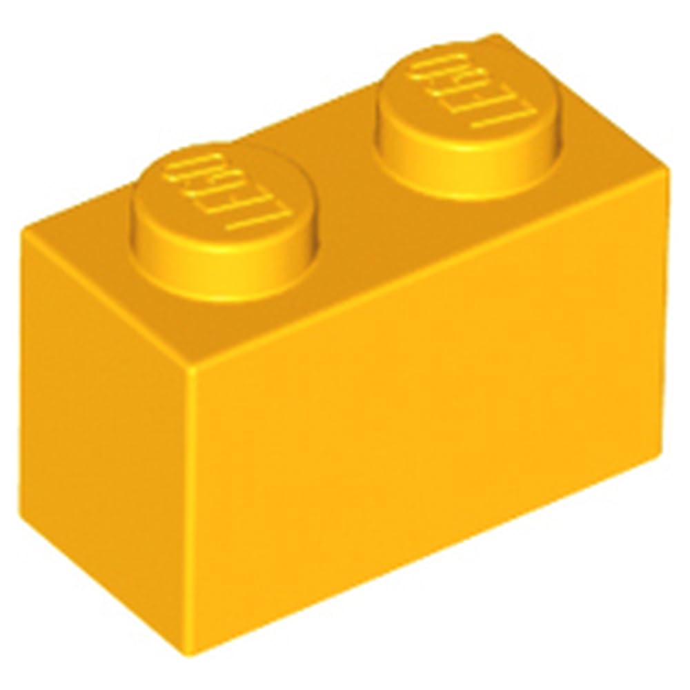 LEGO Building Block 1x2, Part 3004 (Bright Light Orange, 1, Bricks) โ image 1