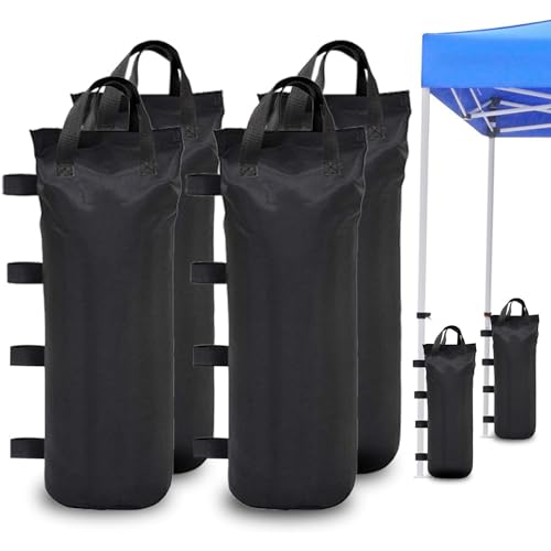 Pesas para Cenador, Bolsa de Arena para Carpa Oxford 800D, Bolsas de Pesas, Bolsas de Arena, Reutilizables Rellenables, para Cenador, Cenador Plegable, Carpa, Paquete de 4