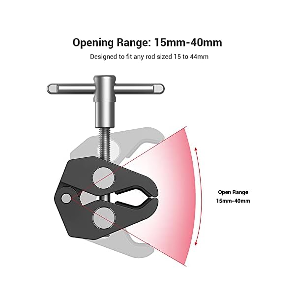SMALLRIG 10 Zoll Magic Arm mit Super Clamp Large Crab Zangenclip für Monitor LED Licht - KBUM2732 – Bild 6