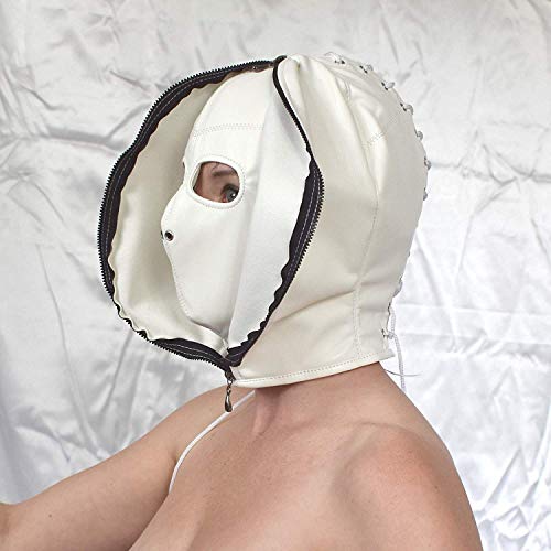Zacht lederen masker dubbel, isoleermasker - Afbeelding 6