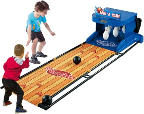 LPLYAA Indoor Bowling Ball Sports Game Console with LED Scoreboard - Electronic Bowling Alley Game with Automatic Reset, Lighting & Simulation Sound - Fun for Children and Adults(3.5m)
