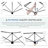 EAGLE PEAK 13x13 Straight Leg Pop Up Canopy Tent Instant Outdoor Canopy Easy Single Person Set up Folding Shelter w/Auto Extending Eaves 169 Square Feet of Shade (Gray)