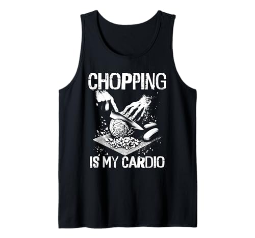 Divertido Chef Picar Es Mi Cardio - Amante De La Cocina Camiseta sin Mangas