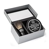 Taylor of Old Bond Street Black Pure Badger Shaving Brush and Jermyn St. Shaving Cream Bowl 150g Gift Set 2 pc shave set