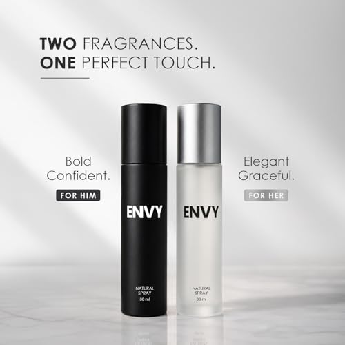 Image of ENVY Natural Spary Perfume Gift Pack For Women & Men - 30ML Each | Eau de Parfum | Long Lasting Luxury Scent Perfume Fragrance