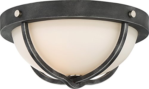 Nuvo 60/6126 Two Light Flush Mount, Pack of 1, Bronze/Dark