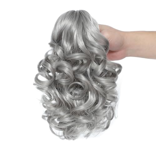 25cm Wavy Claw Clip on Ponytail Hair Extensions