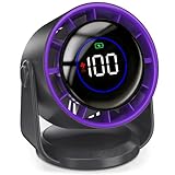 Ventilador de Mesa Silencioso, Ventilador Portatil USB Bateria Recargable con 100 Velocidades, Pantalla LED y 105° Inclinación - Circulación de Aire Potente para Hogar Viajes Oficina Exteriores