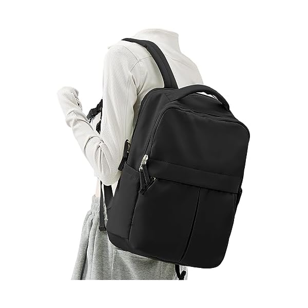 Black-Laptop-Backpack-for-Women-Gym-Backpack-Casual-Daypack-Backpacks-Travel-Backpack-for-Traveling-on-Airplane-Work-Backpack-for-Men-Lightweight-Computer-Backpack-College-Teacher-Backpack suratio Black Laptop Backpack for Women Gym Backpack Casual Daypack Backpacks Travel Backpack for Traveling on Airplane Work Backpack for Men Lightweight Computer Backpack College Teacher Backpack