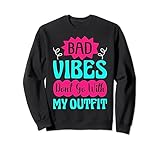 Photo Gallery hippie peace groovy bad vibes non andare con il mio vestito felpa Photo Gallery hippie peace groovy bad vibes non andare con il mio vestito felpa