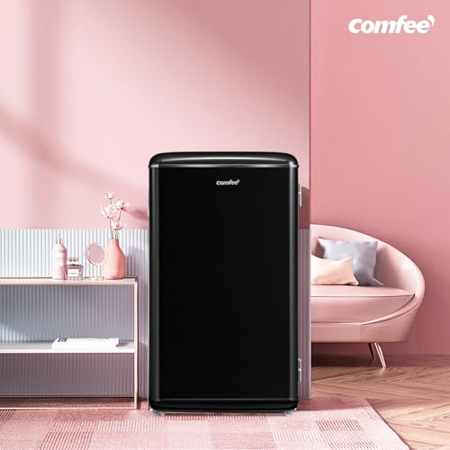 Miniatura 8 de Comfee Rcd93bl2eurt E Refrigerador Bajo Encimera, 93l, Refrigerador Retro Independiente Con Compartimento Enfriador, Termostatos Ajustables, Luz Led, Negro