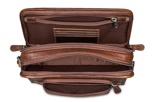 Sac de rangement multi-compartiments de qualité supérieure Calfnero avec double fermeture - 3