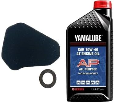 Yamaha TTR 50 (2006-2024) all Models Oil and Air Filter Change Kit Yamaha Part#s 1P6-E4451-01-00 and 1 Quarts All Purpose LUB-10W40-AP-12