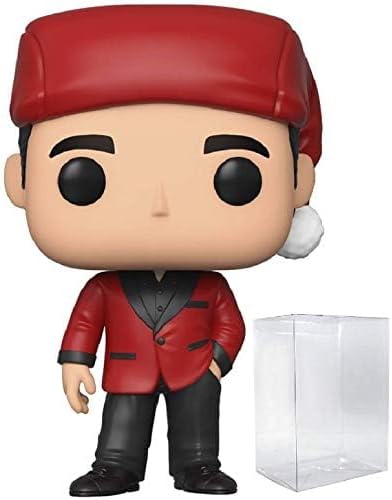 Miniatura 8 de Funko The Office - Figura de vinilo de Michael Scott as Classy Santa Pop! (incluye funda protectora compatible con caja Pop Box)